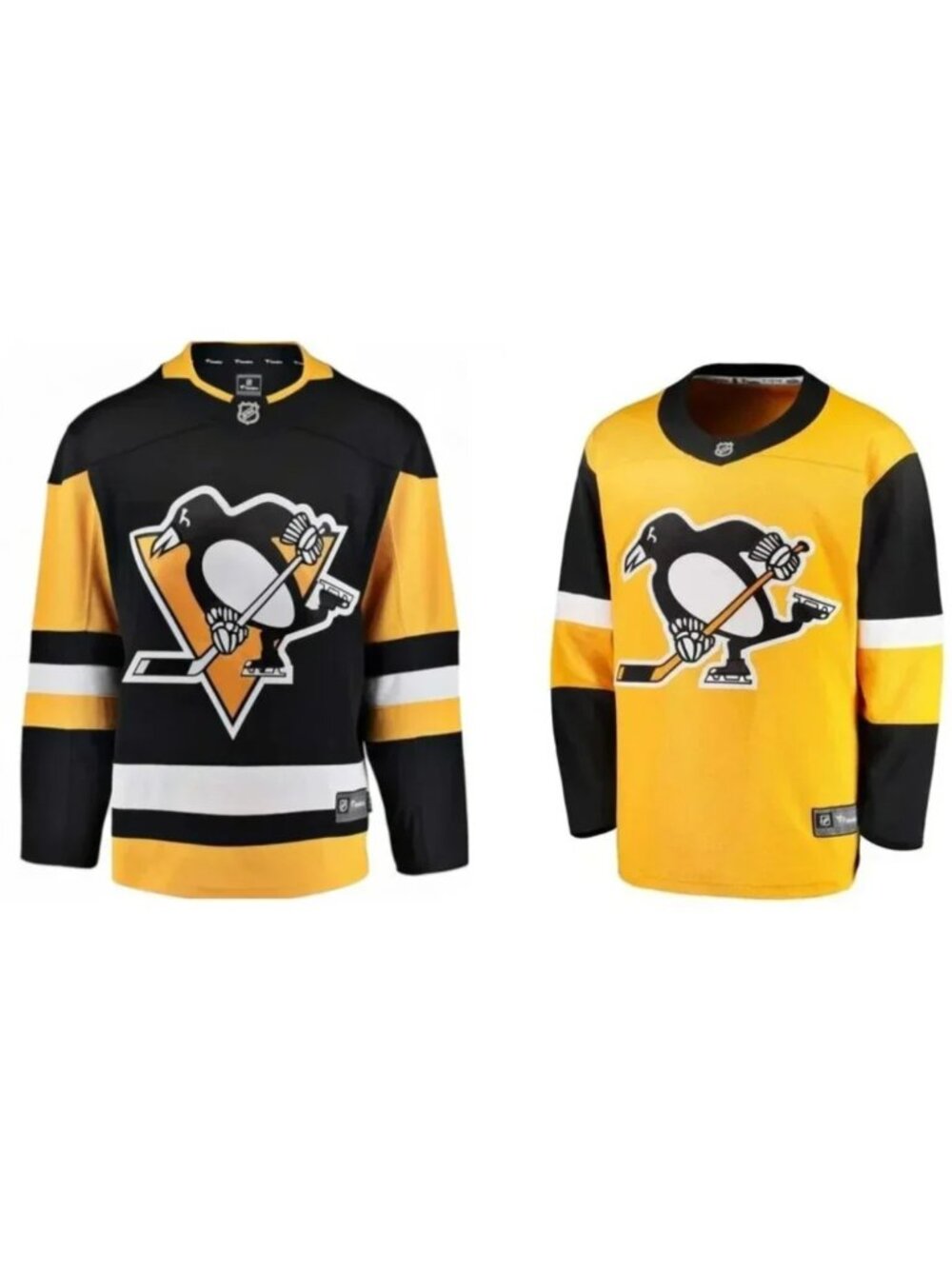 Bundle of 2 Pittsburgh Penguins Youth L/XL Fanatics Jersey NWT Home & Away NEW